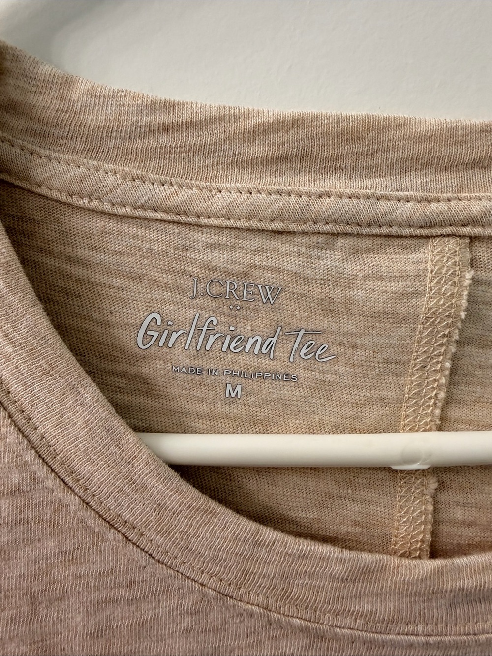 J. Crew Beige Girlfriend Tee - Picture 3 of 4